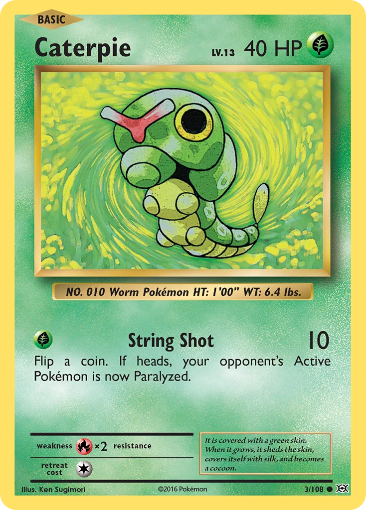 Caterpie Pokemon card