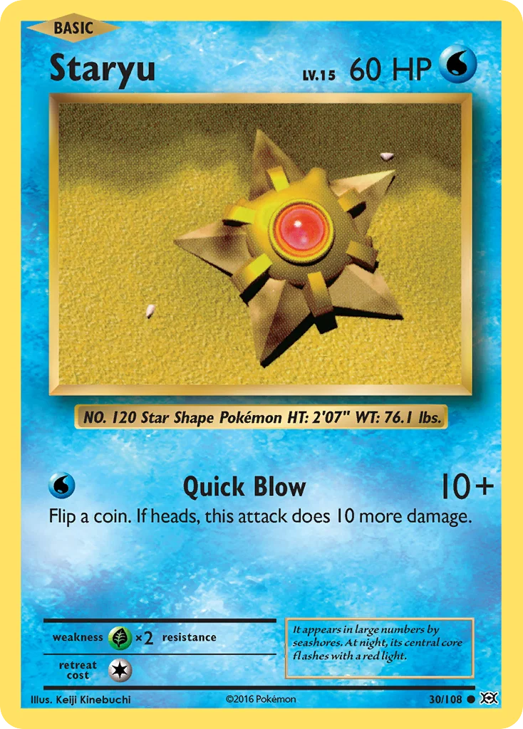 Staryu Pokemon card