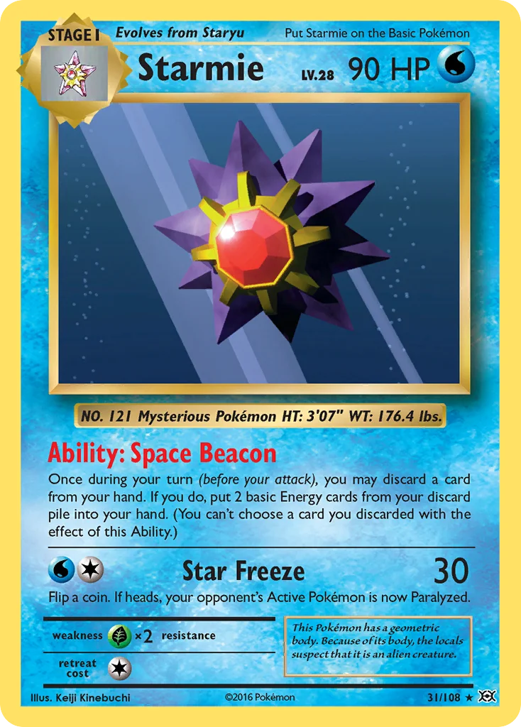 Starmie Pokemon card