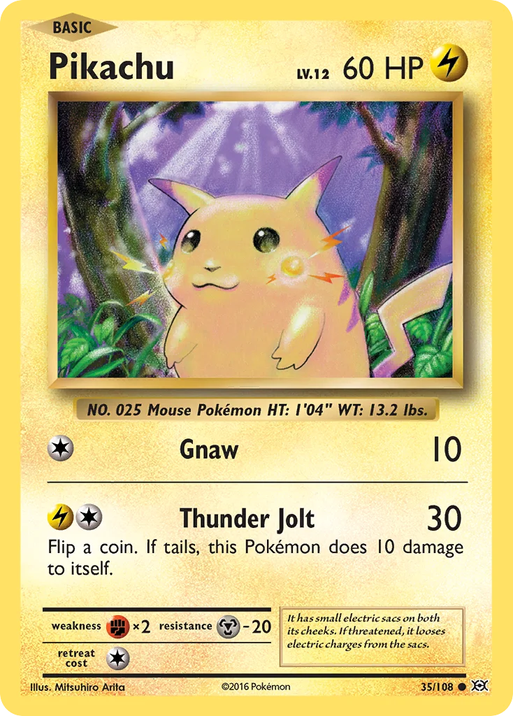 Pikachu Pokemon card