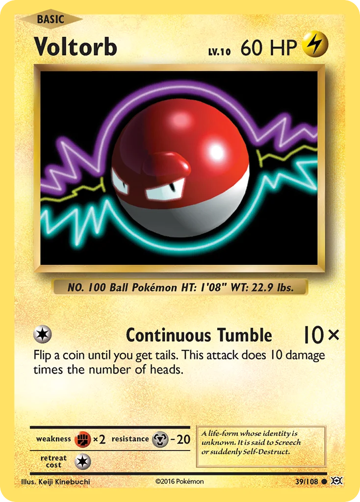 Voltorb Pokemon card