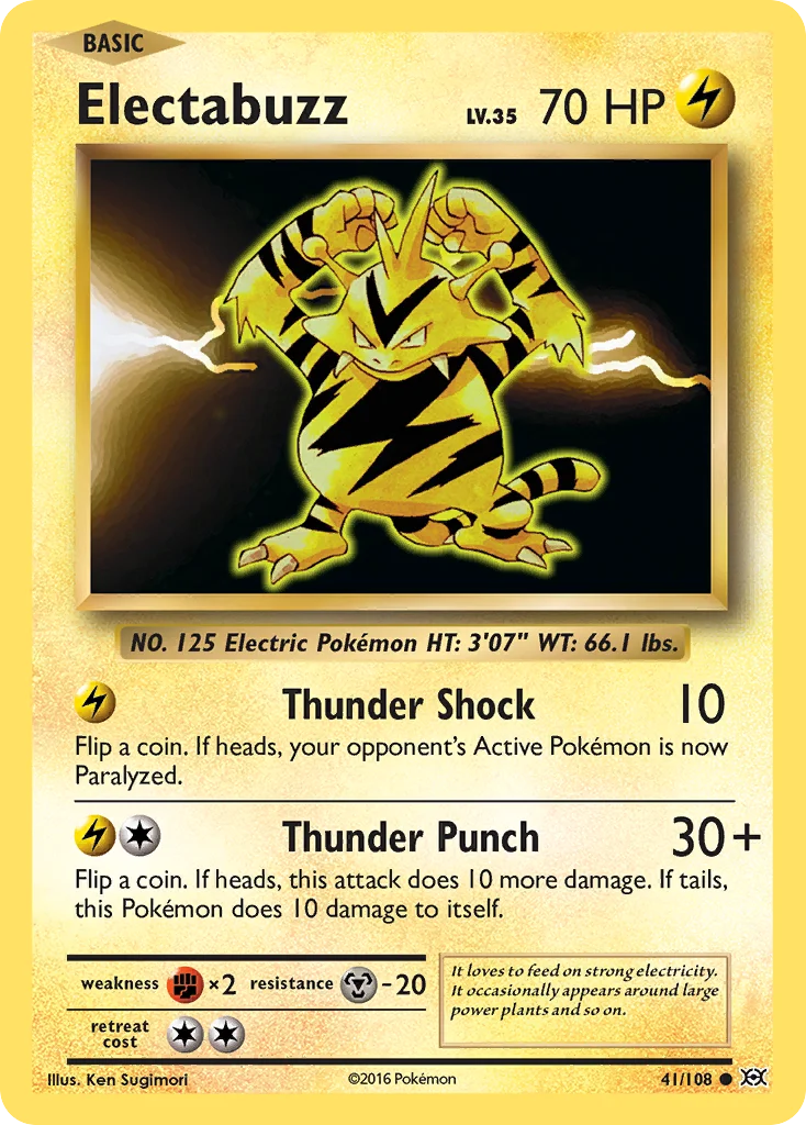 Electabuzz Pokemon card