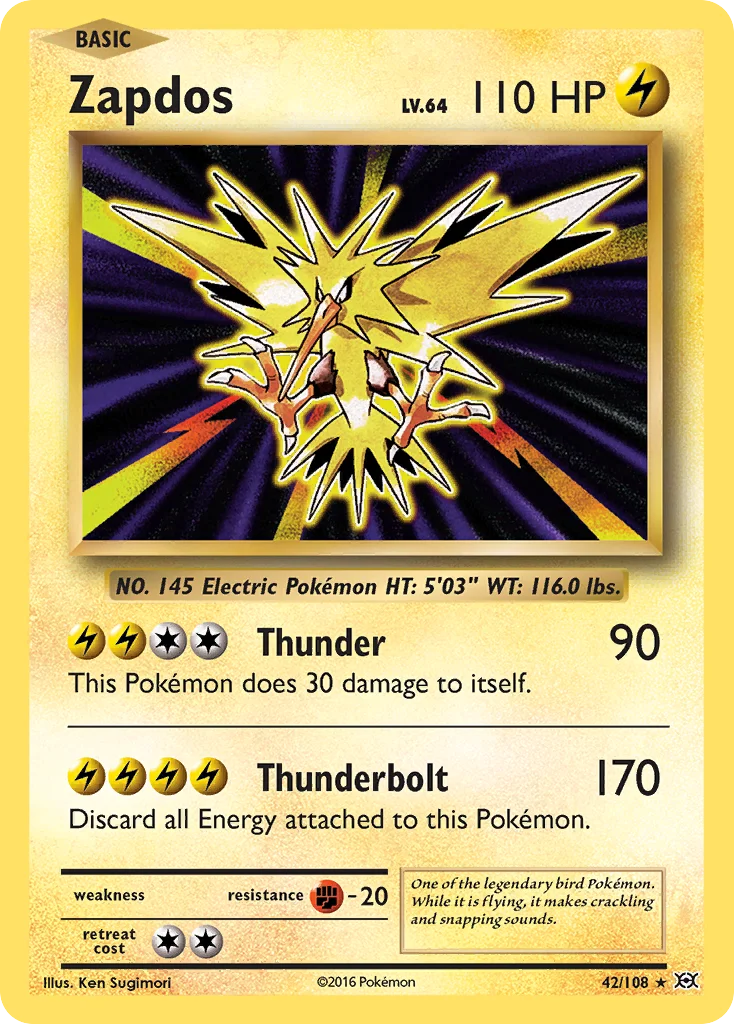 Zapdos Pokemon card