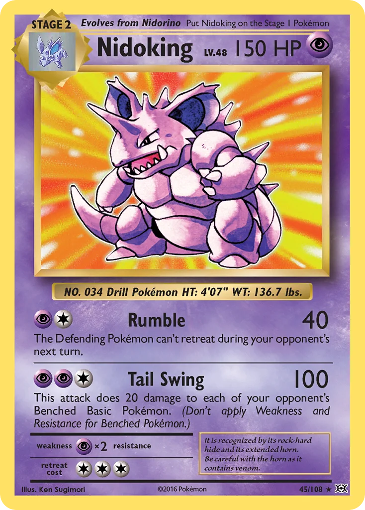 Nidoking Pokemon card