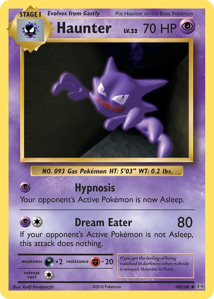 Haunter Pokemon card