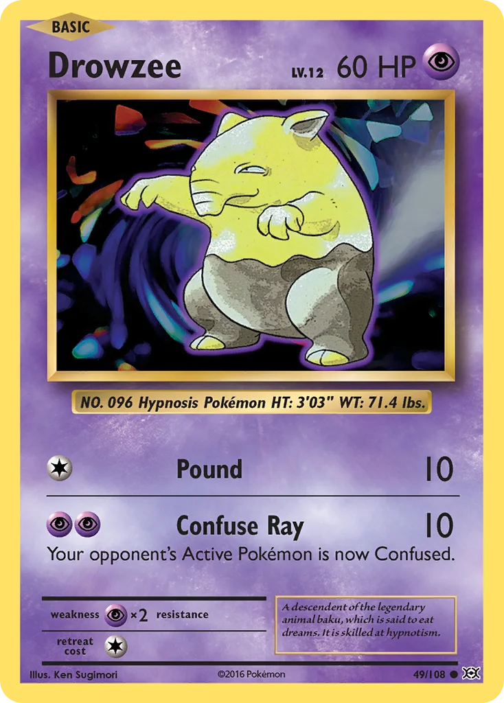 Drowzee Pokemon card
