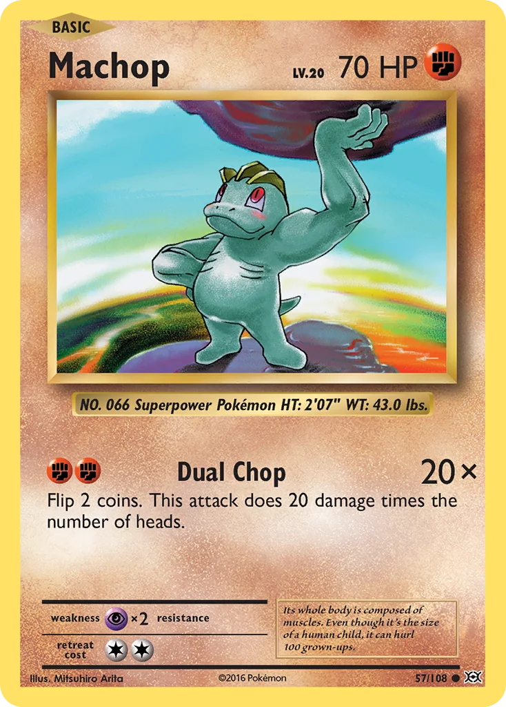 Machop Pokemon card