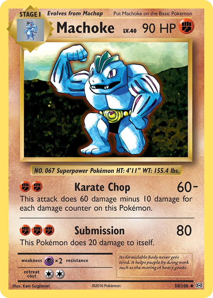 Machoke Pokemon card