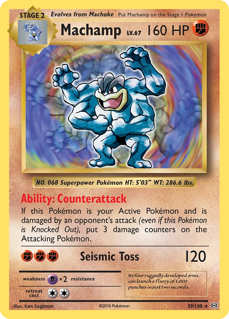 Machamp Pokemon card