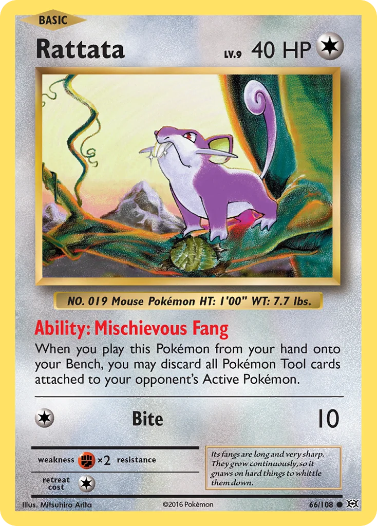 Rattata Pokemon card