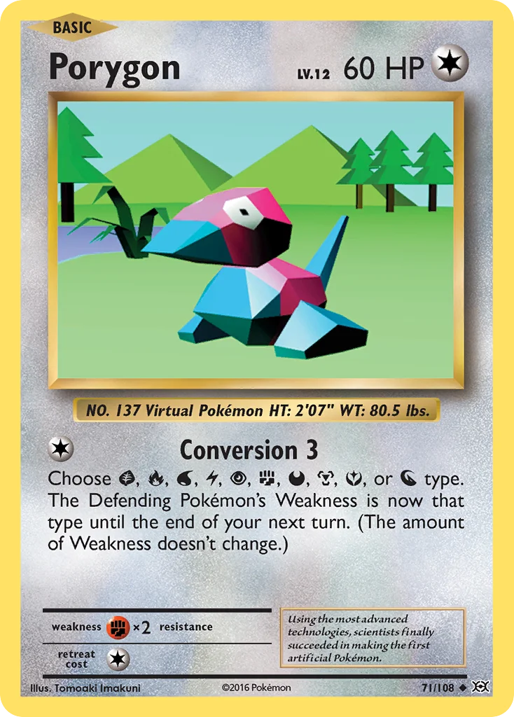 Porygon Pokemon card