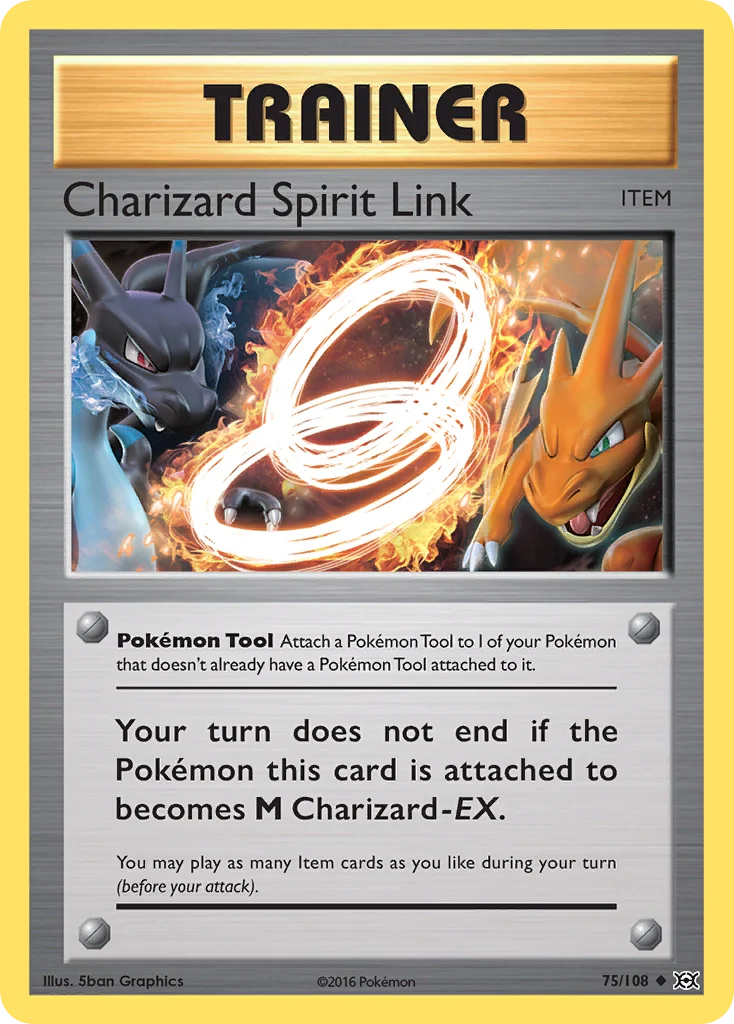 Charizard Spirit Link Pokemon card