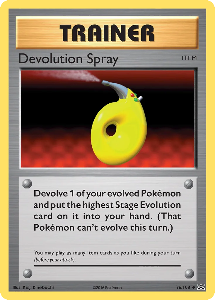 Devolution Spray Pokemon card