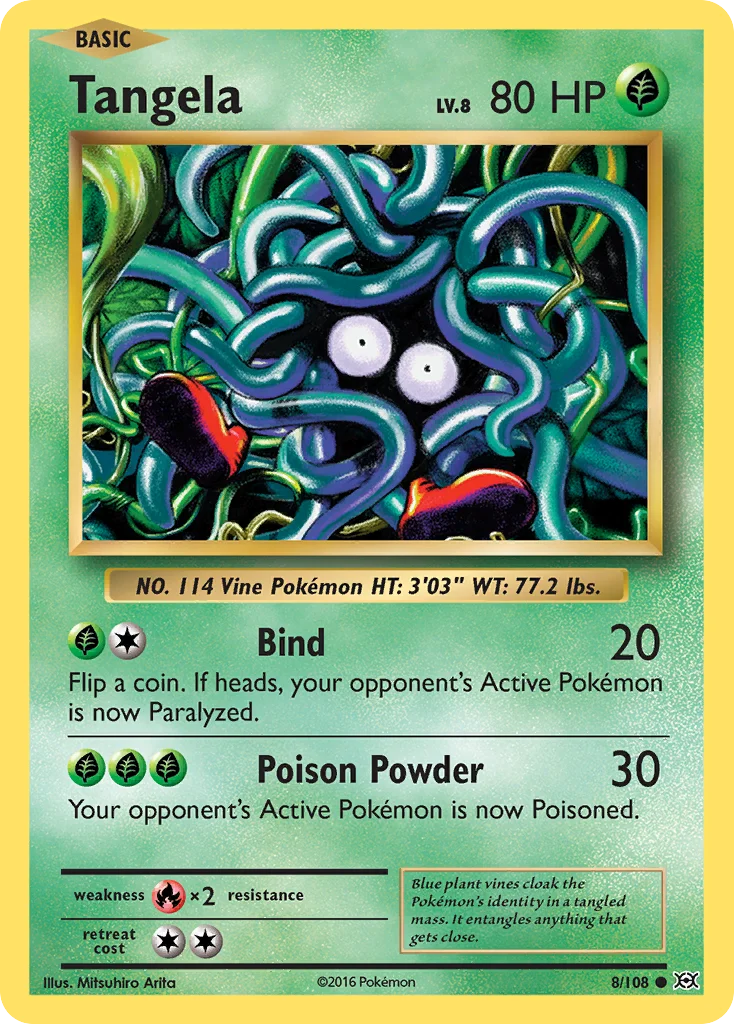 Tangela Pokemon card