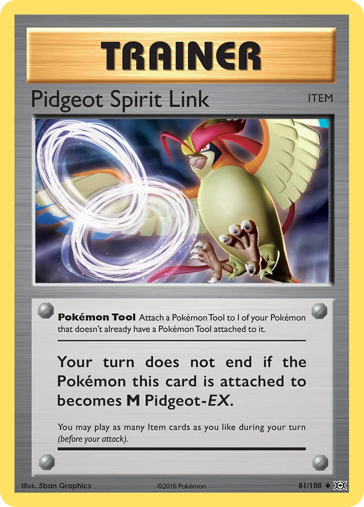 Pidgeot Spirit Link Pokemon card