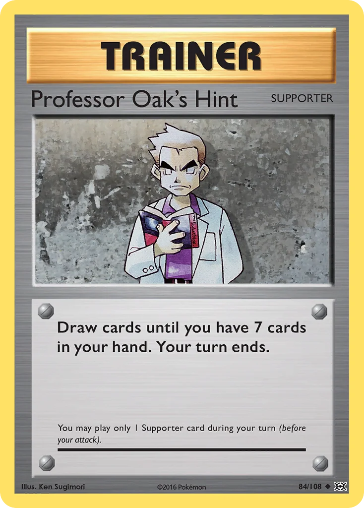 Professor Oak's Hint Pokemon card