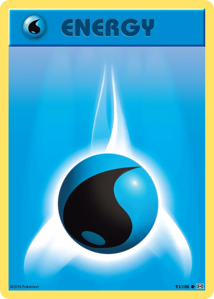 Water Energy Pokemon card