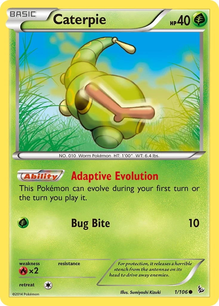 Caterpie Pokemon card