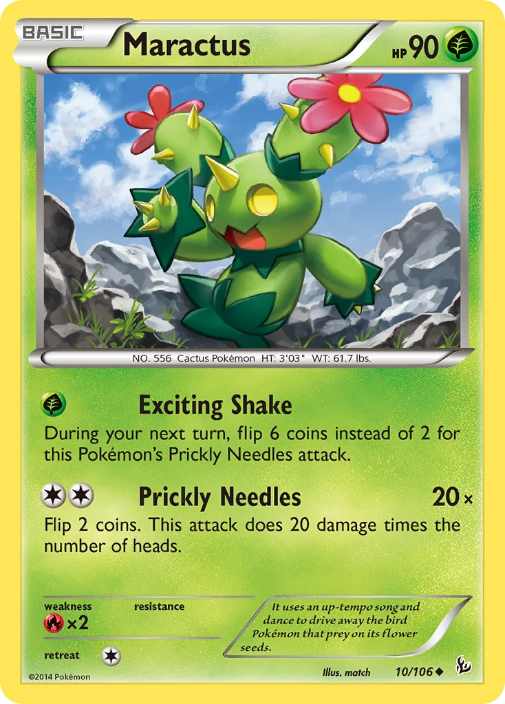 Maractus Pokemon card
