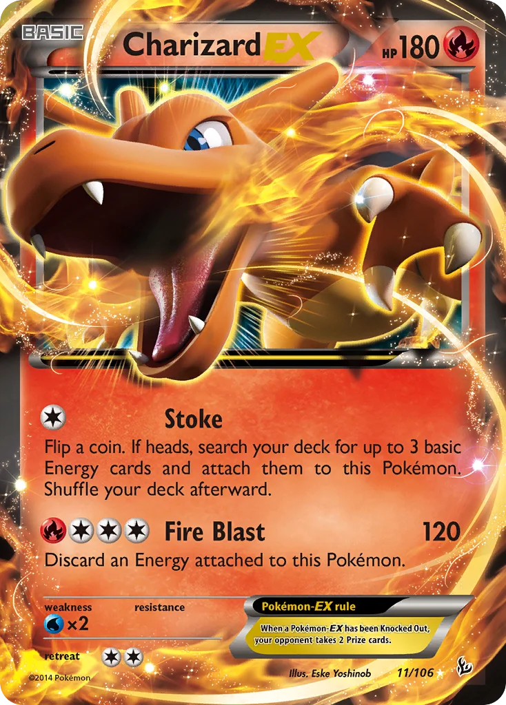 Charizard-EX Pokemon card