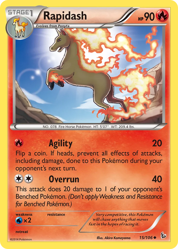 Rapidash Pokemon card