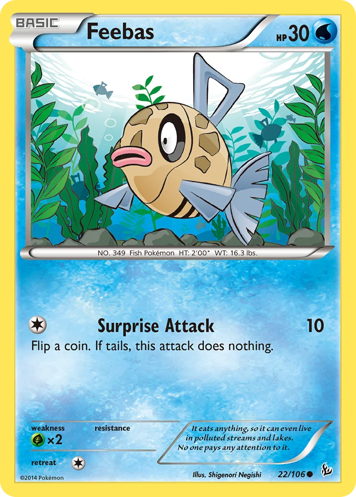 Feebas Pokemon card