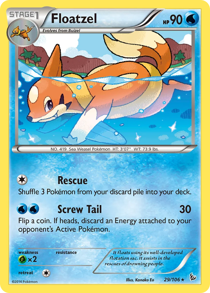 Floatzel Pokemon card