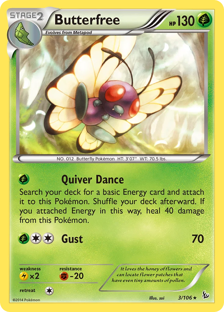 Butterfree Pokemon card