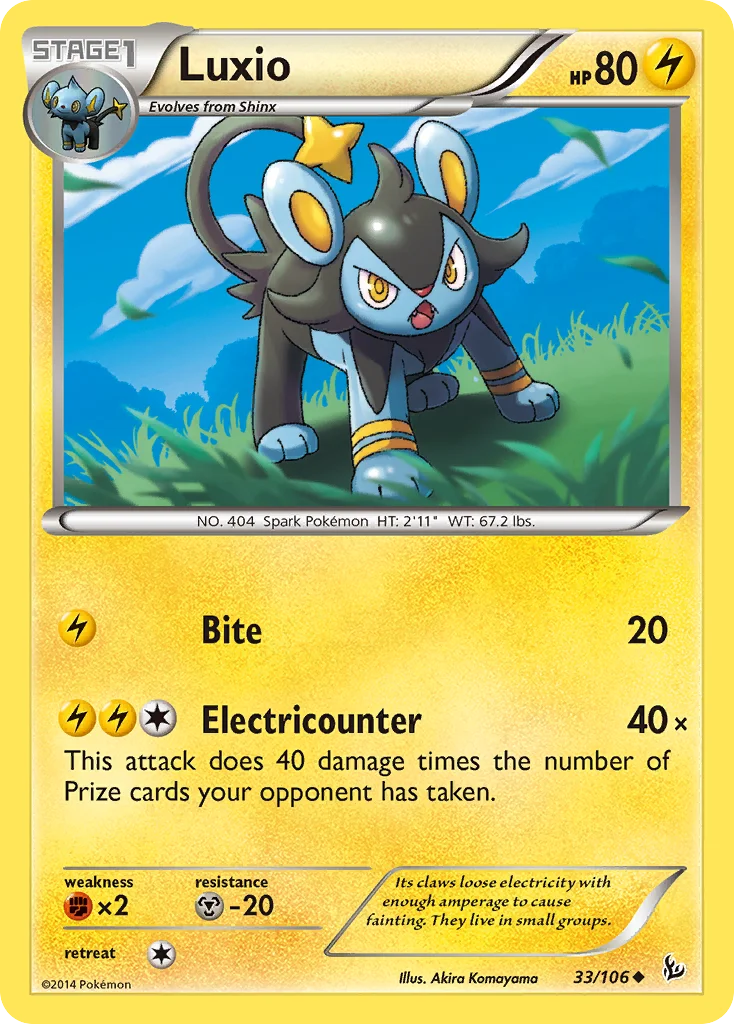 Luxio Pokemon card