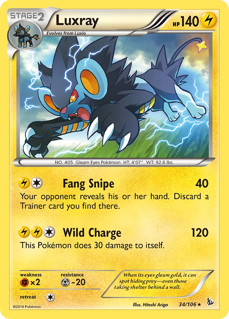 Luxray Pokemon card