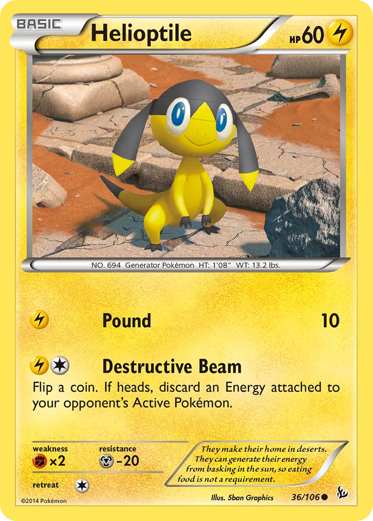 Helioptile Pokemon card