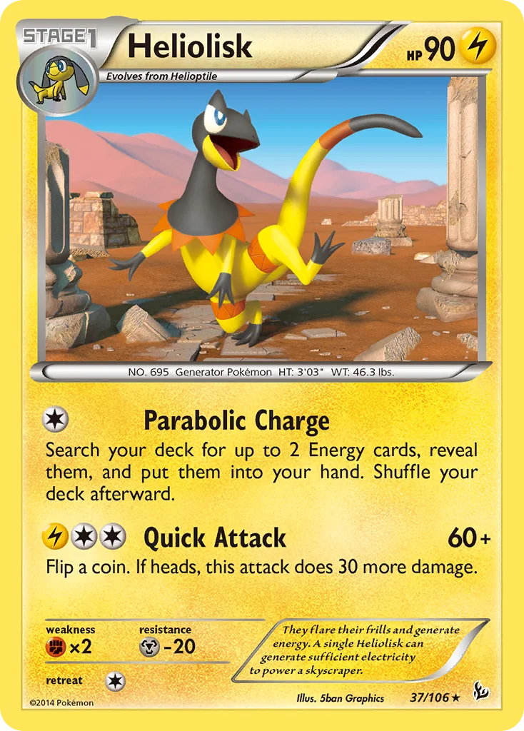 Heliolisk Pokemon card