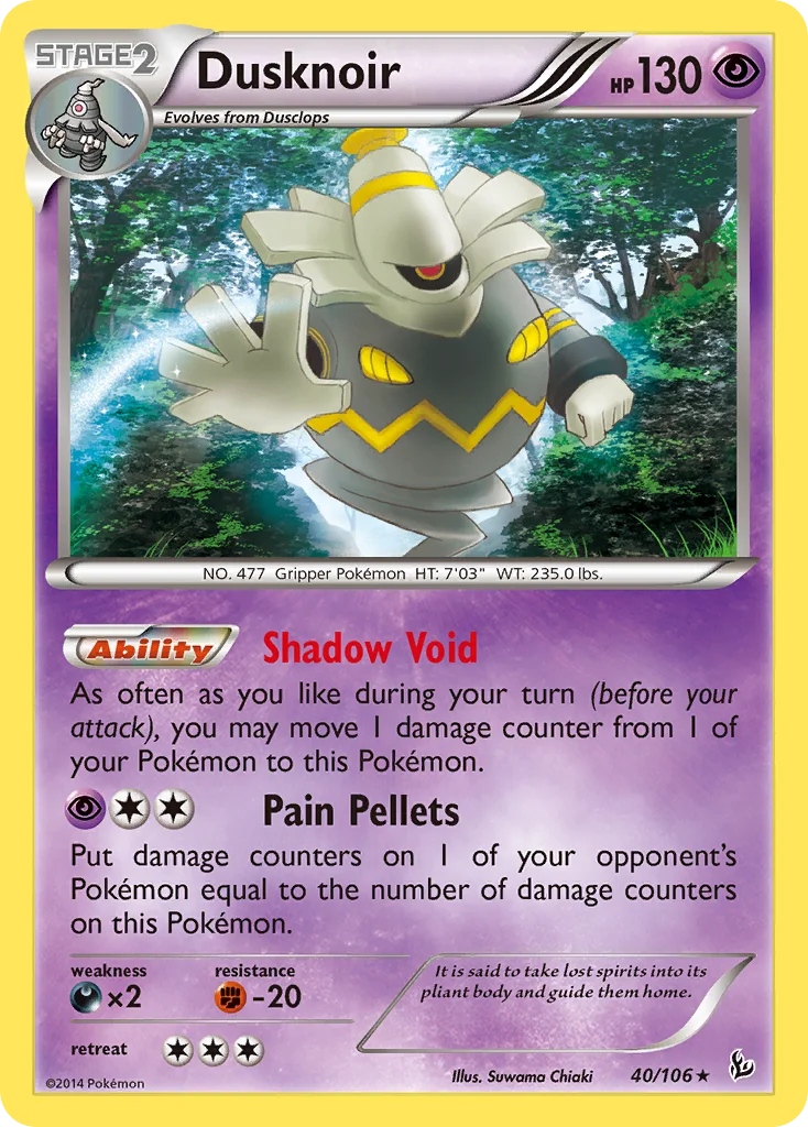 Dusknoir Pokemon card