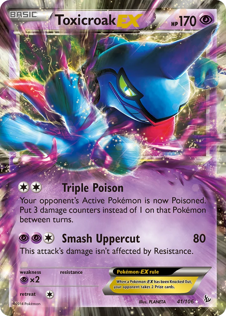 Toxicroak-EX Pokemon card