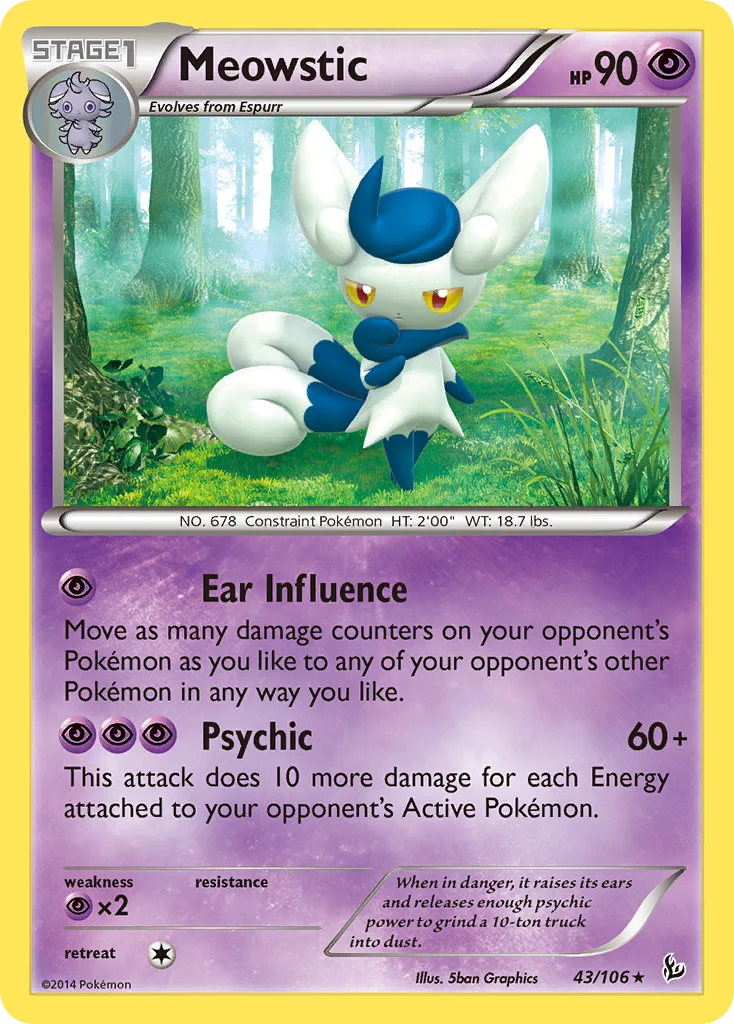 Meowstic Pokemon card