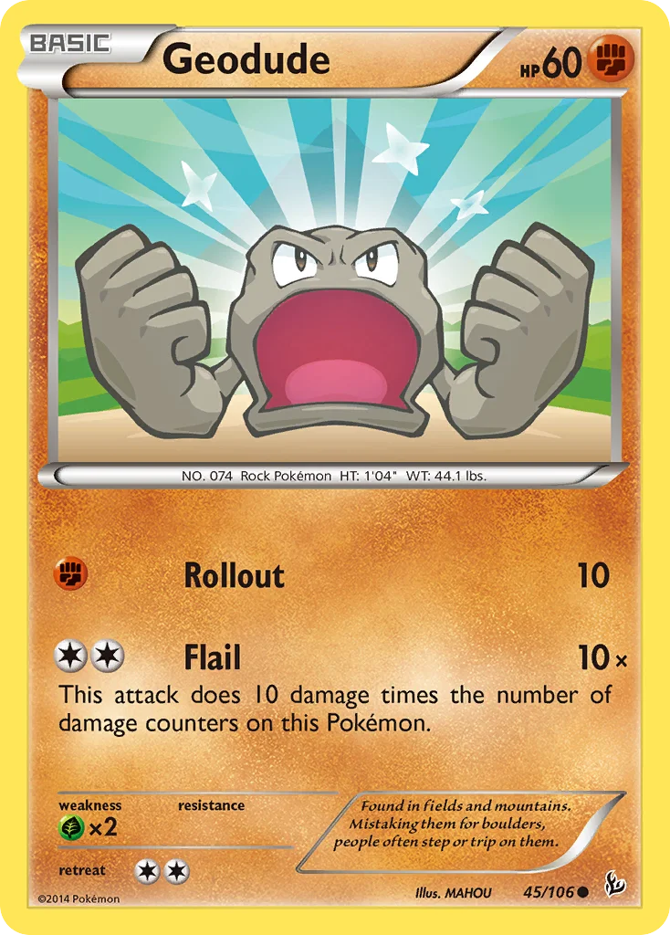 Geodude Pokemon card