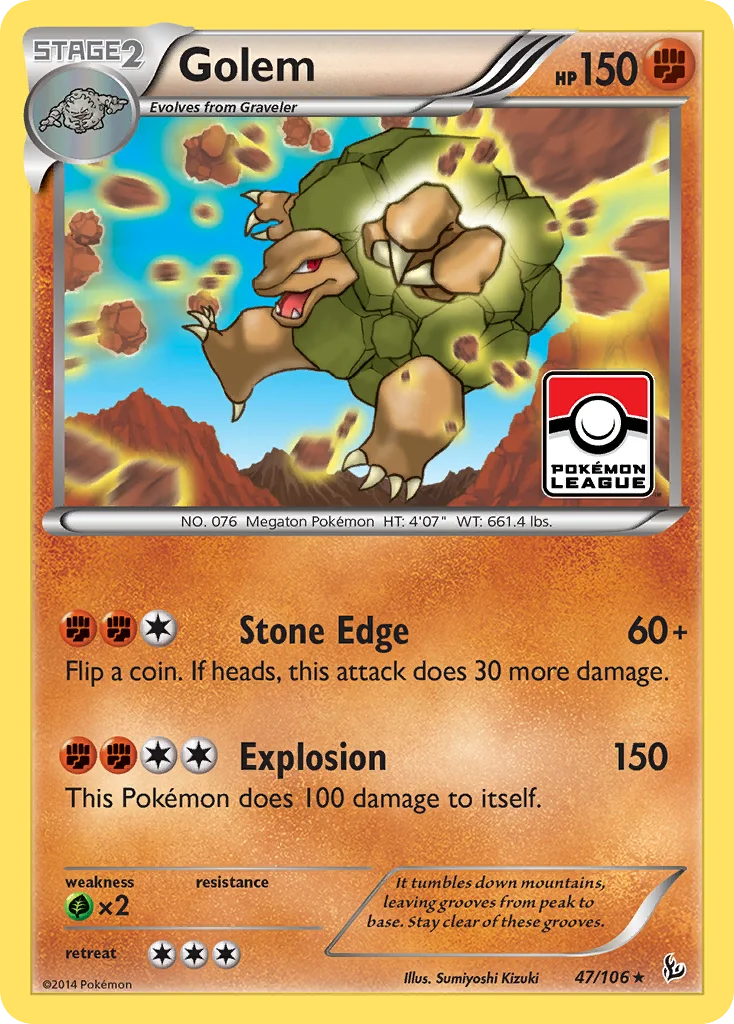 Golem Pokemon card