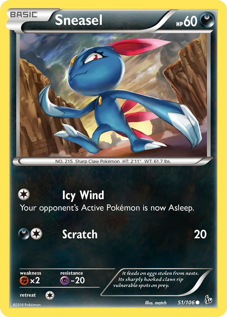 Sneasel Pokemon card