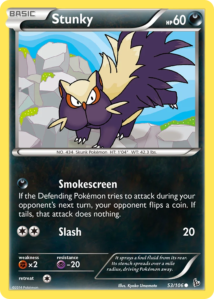 Stunky Pokemon card