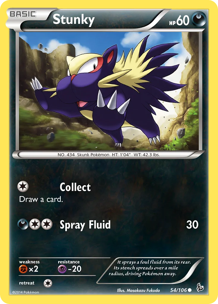 Stunky Pokemon card