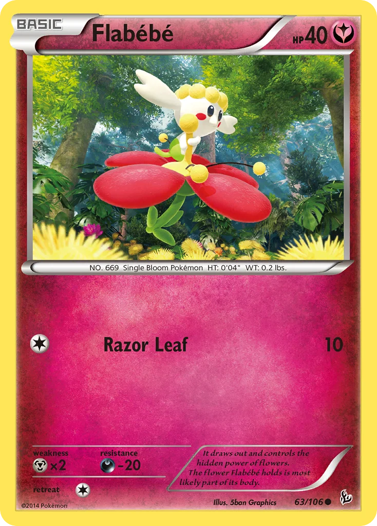 Flabébé Pokemon card