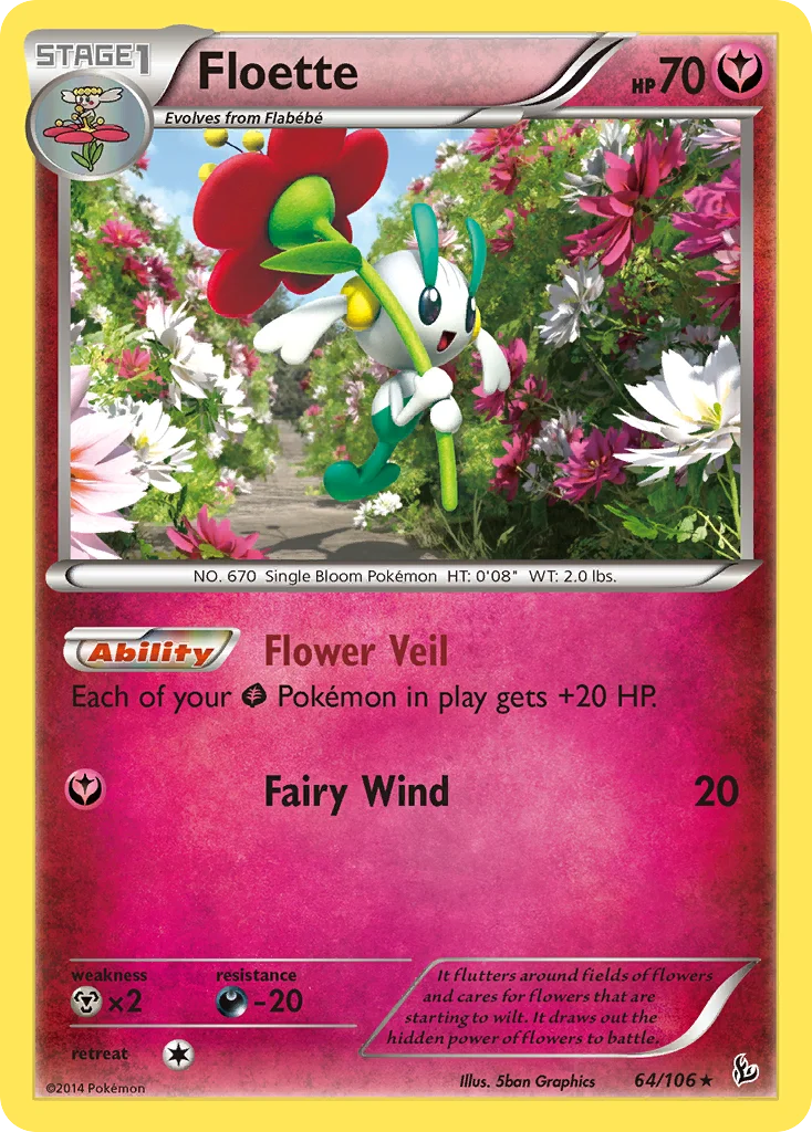 Floette Pokemon card