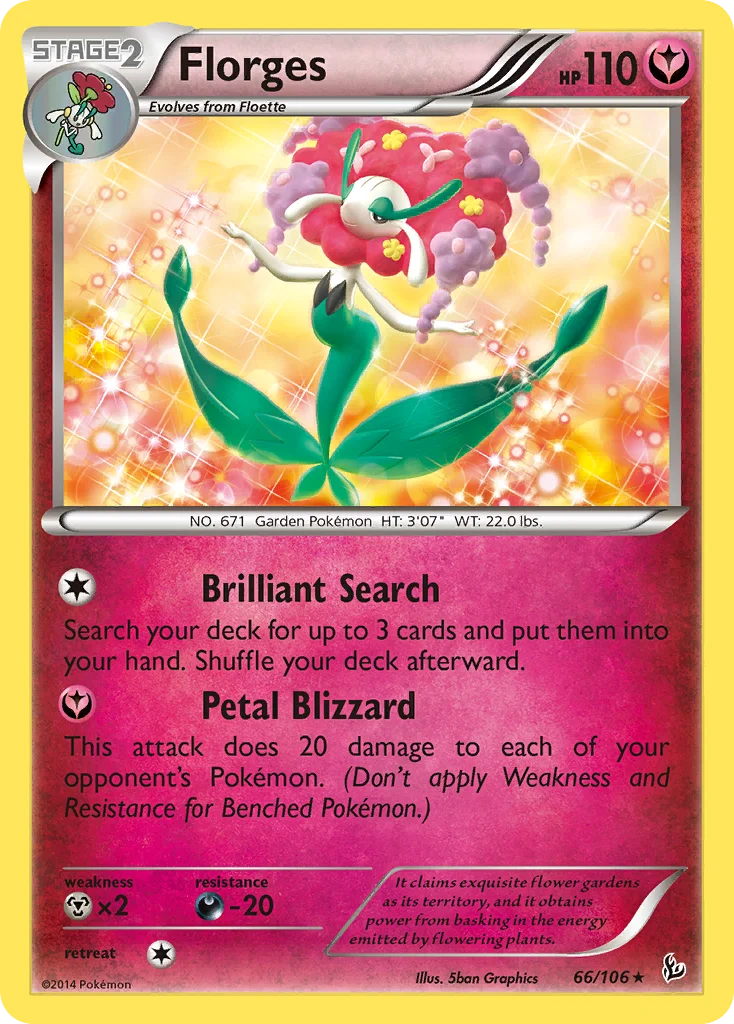 Florges Pokemon card