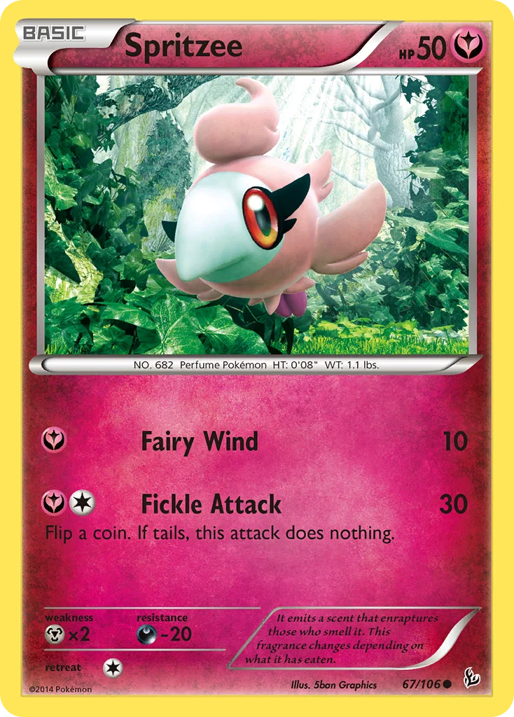 Spritzee Pokemon card