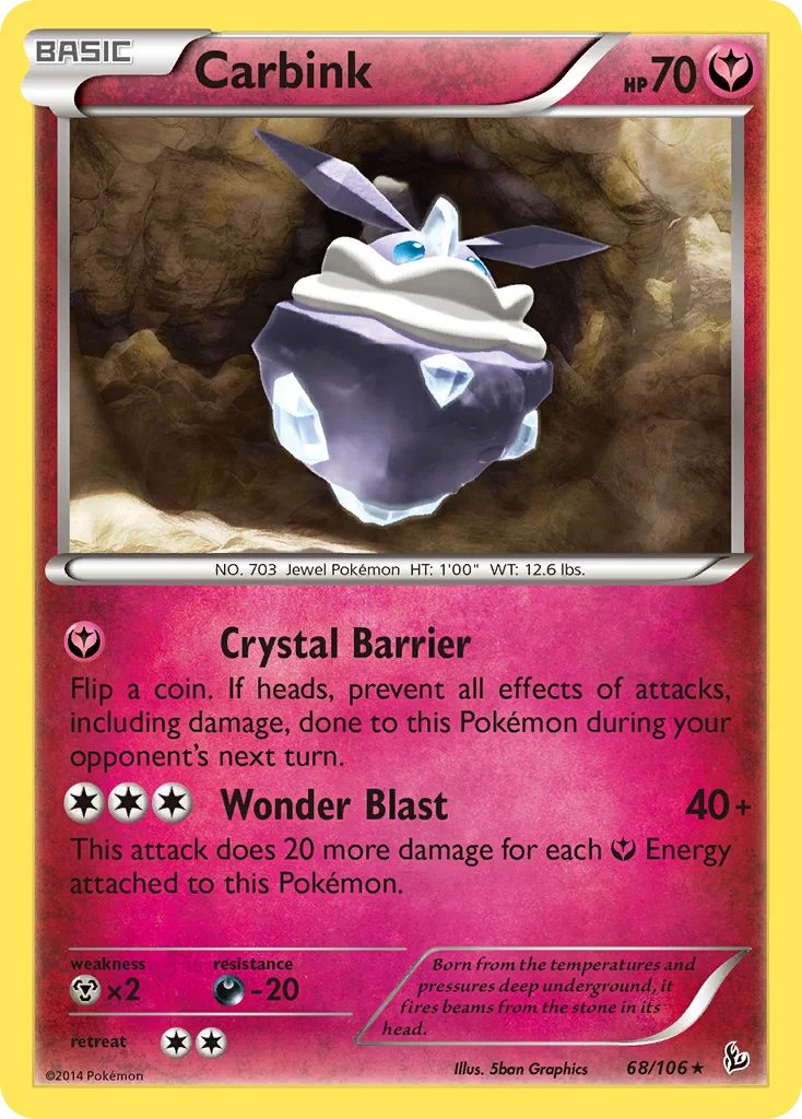 Carbink Pokemon card