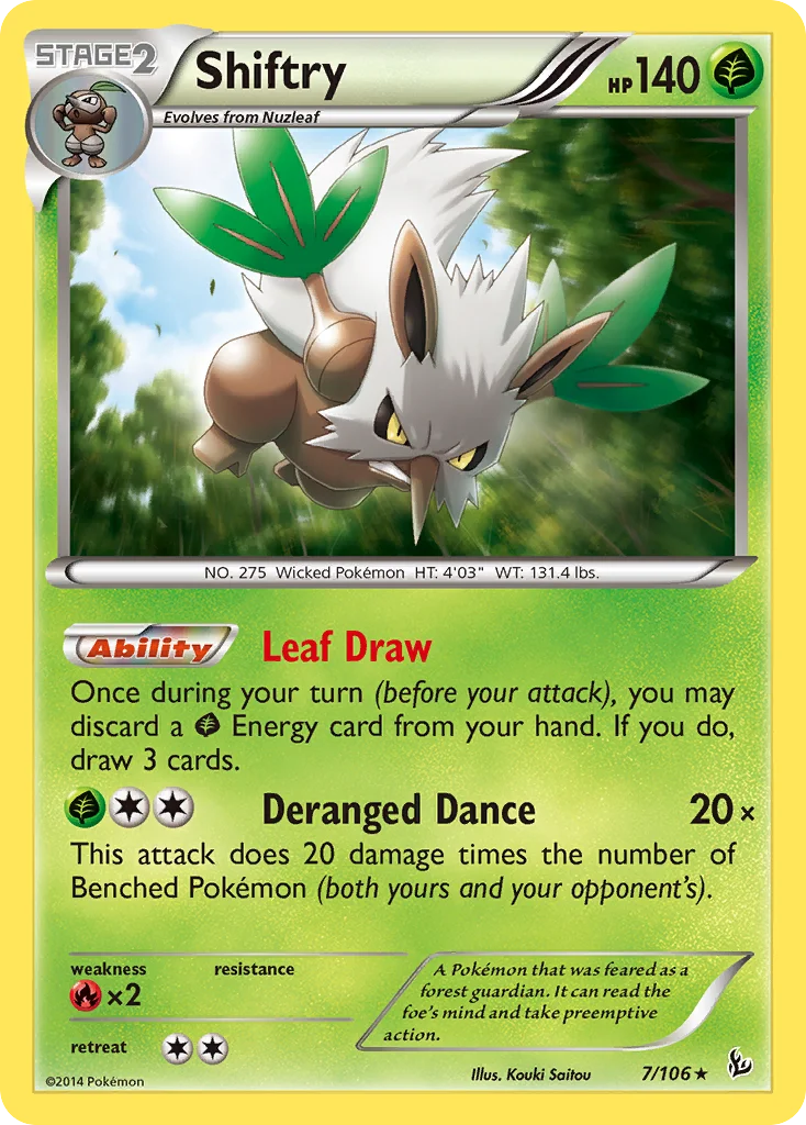 Shiftry Pokemon card