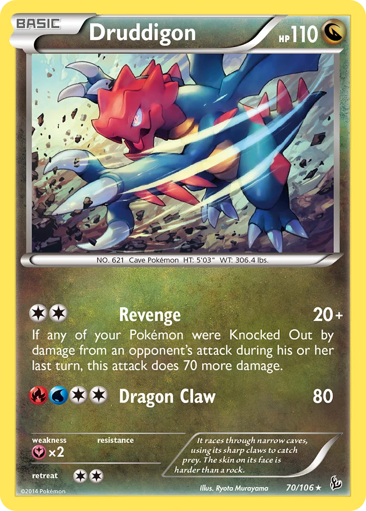 Druddigon Pokemon card