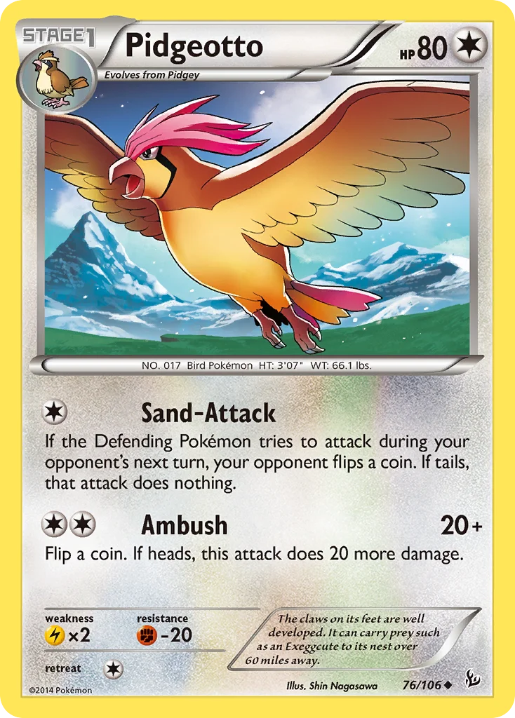 Pidgeotto Pokemon card