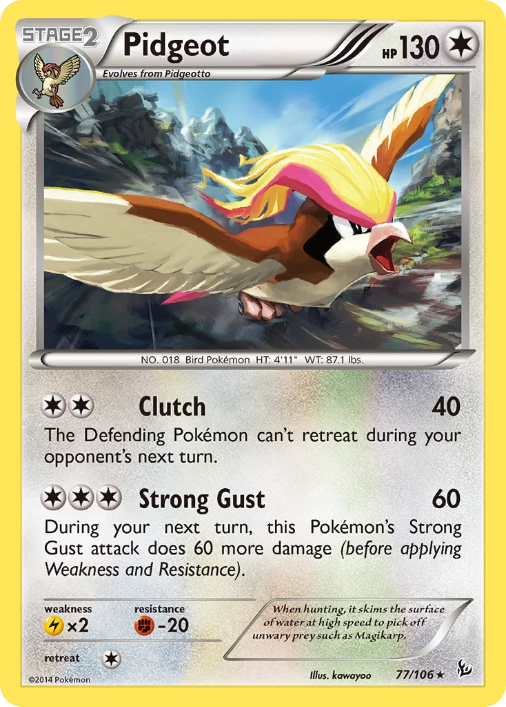 Pidgeot Pokemon card