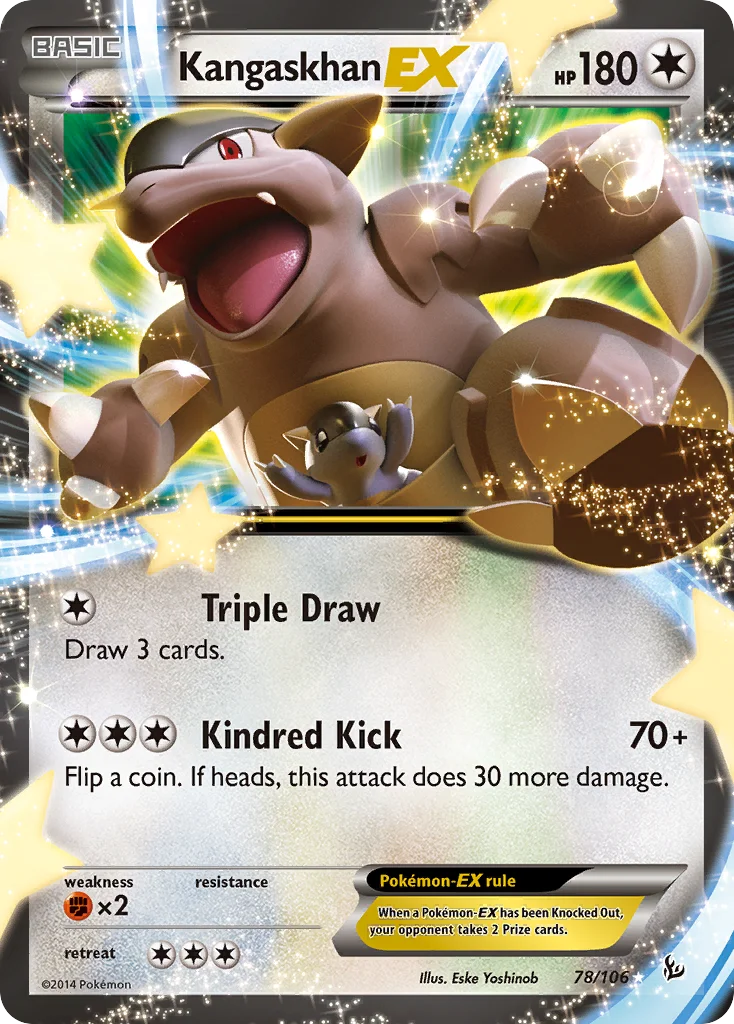 Kangaskhan-EX Pokemon card